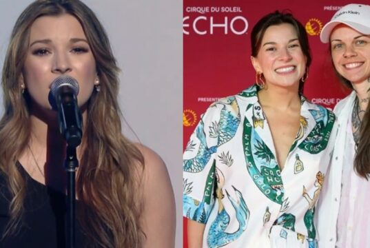 Audrey-Louise Beauséjour de Star Académie pose pour la première fois avec sa nouvelle blonde