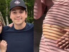 La sœur de Ludovick Bourgeois montre toutes les photos de son ventre enceinte
