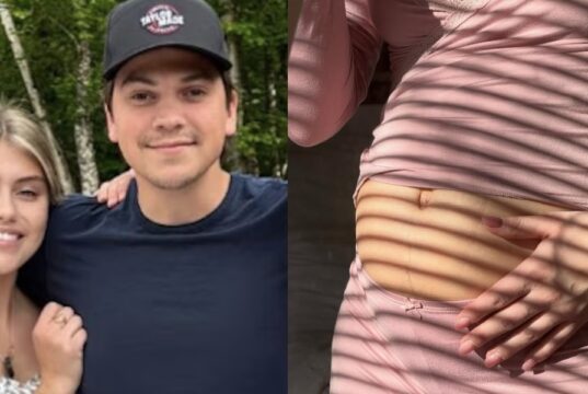La sœur de Ludovick Bourgeois montre toutes les photos de son ventre enceinte
