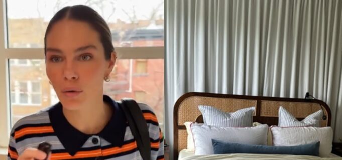 Maripier Morin montre une photo de sa chambre pour une raison bien précise