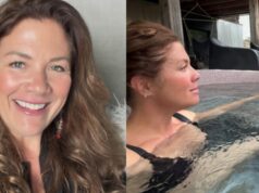 Sophie Grégoire publie des photos de sa sortie au spa en maillot