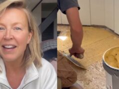 Julie Bélanger publie les images de son nouveau plancher