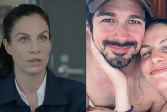 Marie-Lyne Joncas montre le cadeau qu’elle a reçu de son chum connu
