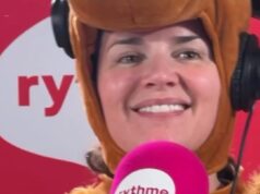 Maripier Morin montre le costume d’Halloween de Marie-Eve Janvier